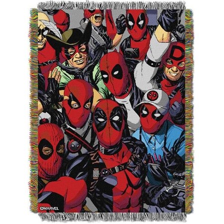 Northwest Northwest 1MAR051000029RET Deadpool We Are All Here Entertainment Woven Tapestry Throw Blanket 1MAR051000029RET